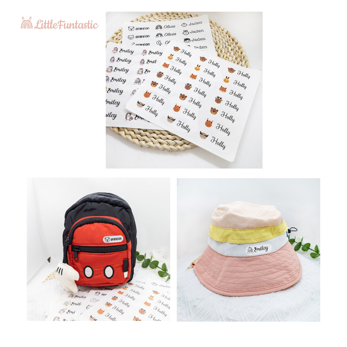 Iron-On Clothing Labels: Cotton, Waterproof, Personalized (Set of 3)