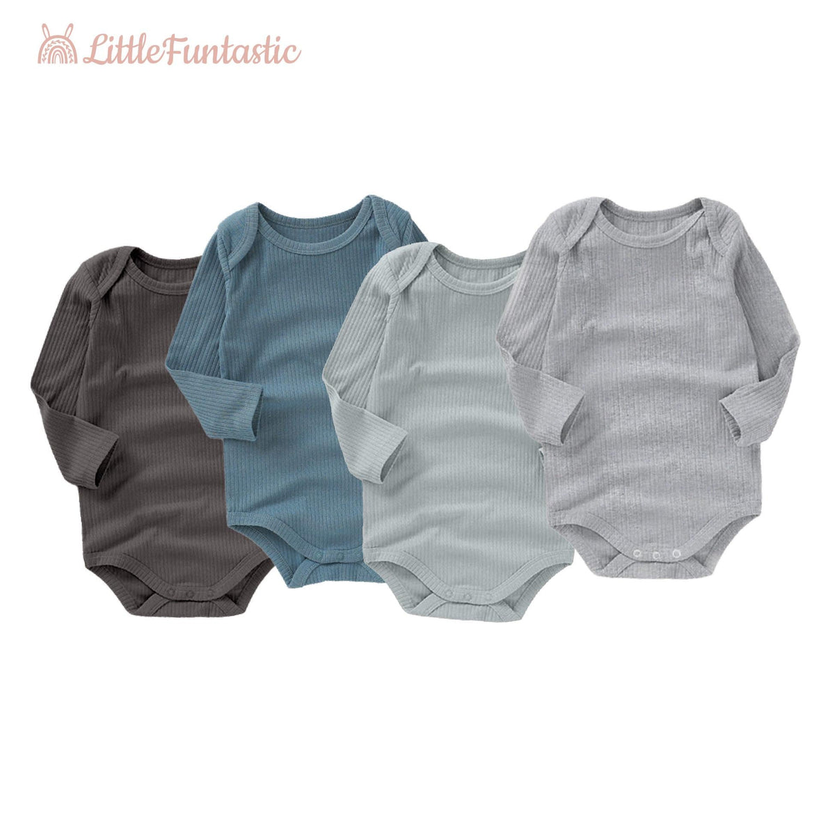 Personalized Embroidered Baby Bodysuit | Organic Cotton Name Onesie, Neutral Style