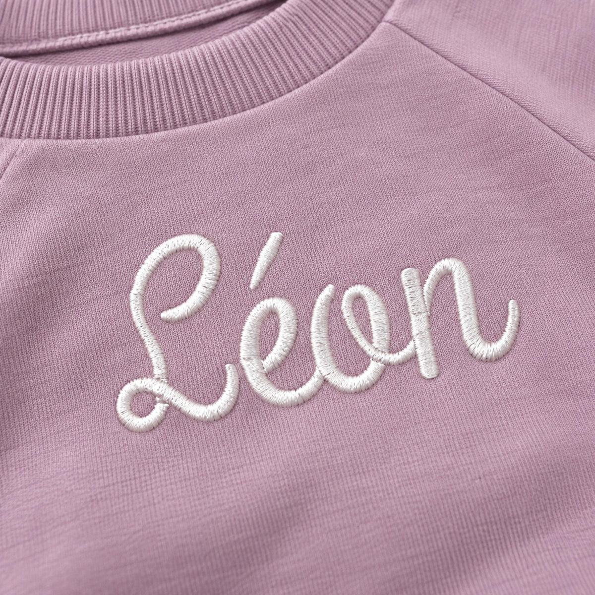 Personalized Baby Outfit, Organic Cotton Sweatshirt & Jogger Set, Embroidered Name Toddler Outfit, Baby Boy Girl Clothes, Baby Gift