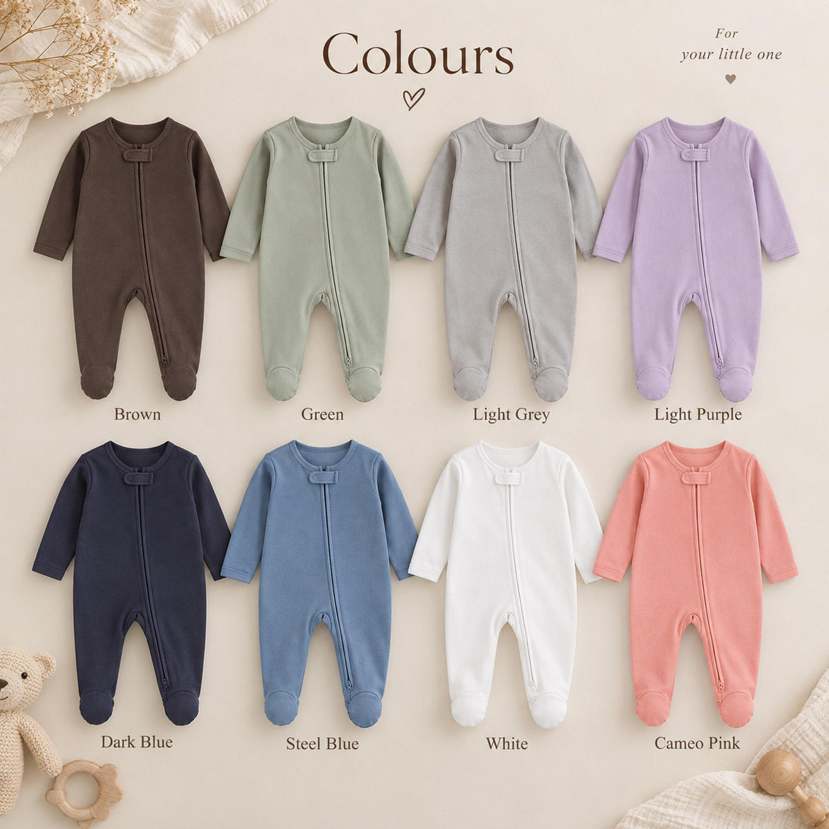 Personalized Baby Romper, 100% Organic Cotton Footed Sleeper, Embroidered Name Baby Onesie, Newborn Coming Home Outfit, Baby Shower Gift
