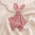 Embroidered Organic Cotton Bunny Lovey, Personalized Baby Gift, Bunny Toy
