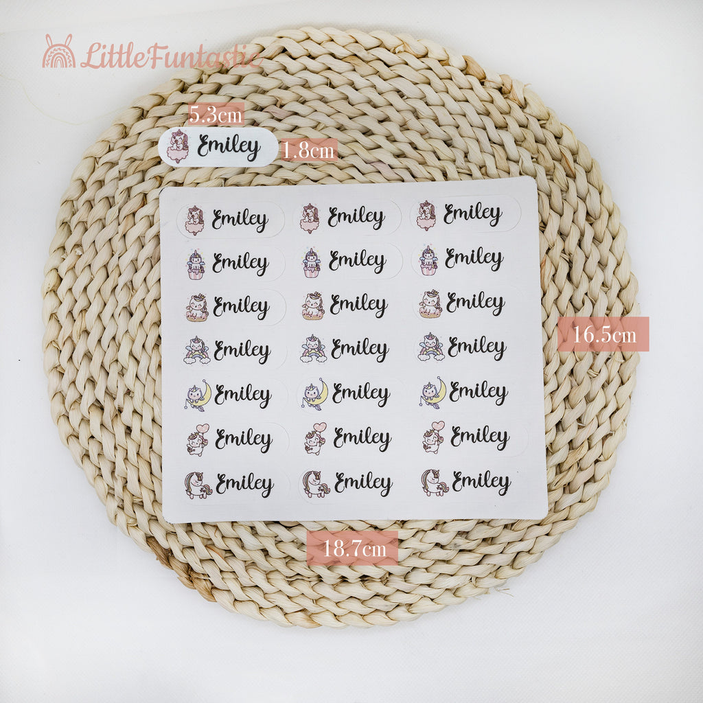 Iron-On Clothing Labels: Cotton, Waterproof, Personalized (Set of 3)