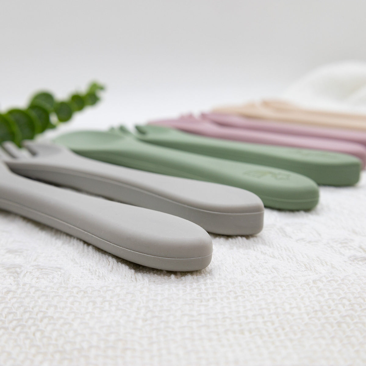 Personalized kids Spoon and Fork Set / Silicone Spoon and Fork /Silicone Tableware/Daycare Spoon and Fork/Personalized Baby Shower Gift