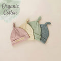 Personalized organic baby beanie with embroidered name: soft cotton,non-toxic and comfortable beanie