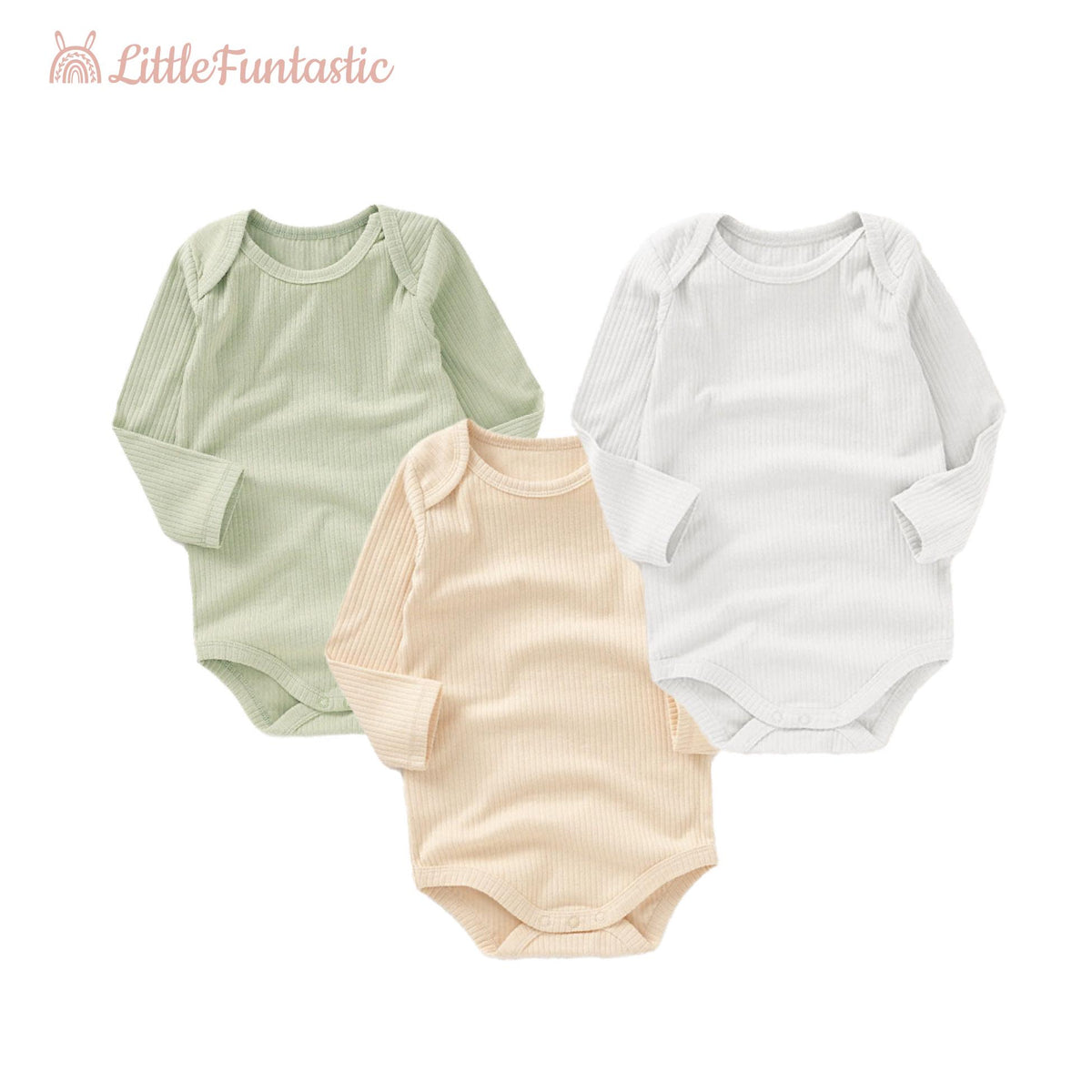 Personalized Embroidered Baby Bodysuit | Organic Cotton Name Onesie, Neutral Style