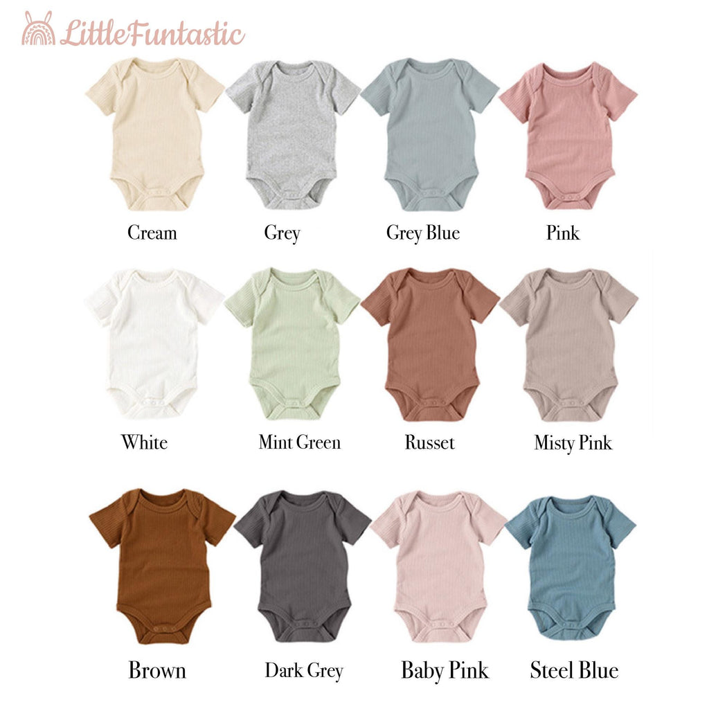 Personalized Baby Bodysuit | Embroidered Name Onesie, Organic Cotton