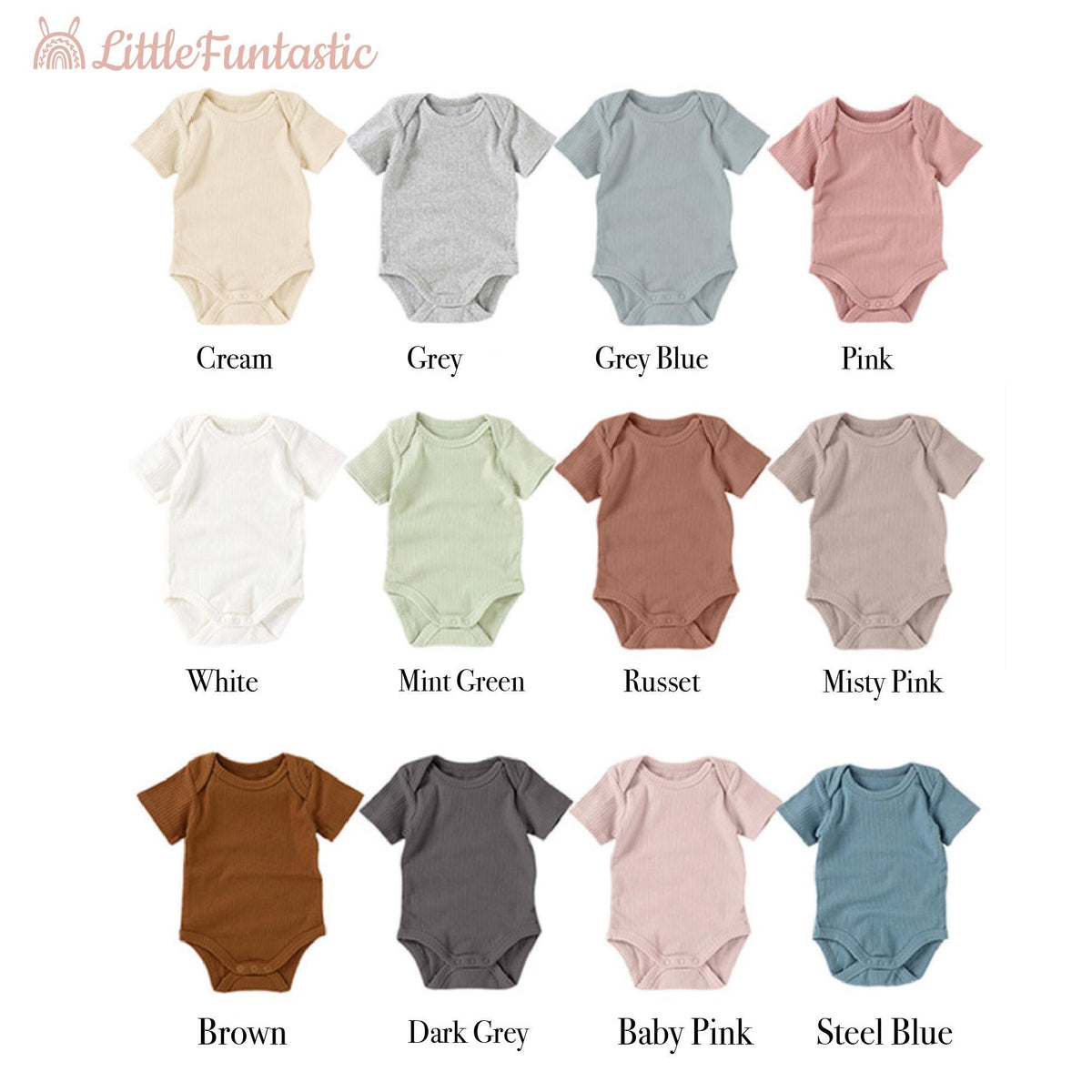 Personalized Baby Bodysuit | Embroidered Name Onesie, Organic Cotton