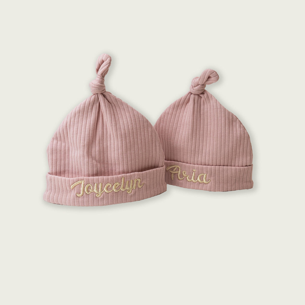 Personalized organic baby beanie with embroidered name: soft cotton,non-toxic and comfortable beanie