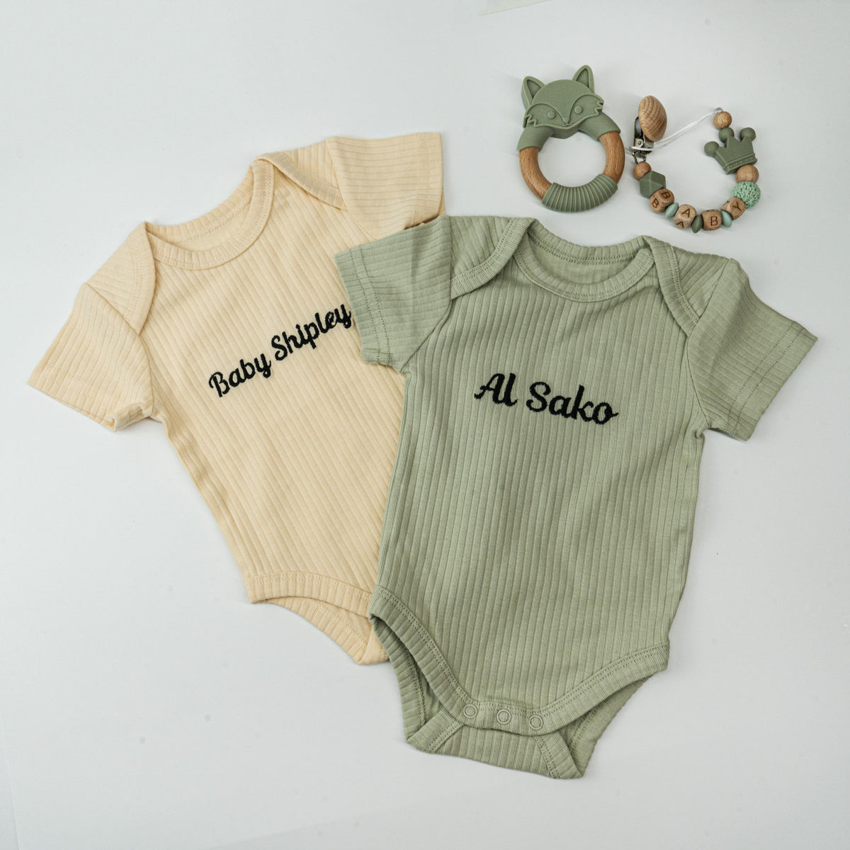 Personalized Baby Bodysuit | Embroidered Name Onesie, Organic Cotton
