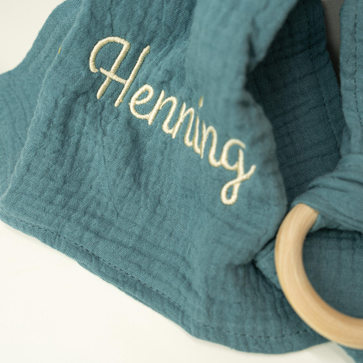 Personalized Bunny Lovey Gift Set – Embroidered Name, Pacifier Clip, Baby Bib, Toy